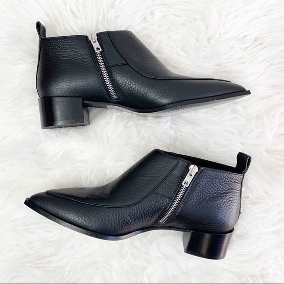 Everlane The Boss Bootie Black Leather Size 7 - Picture 4 of 5